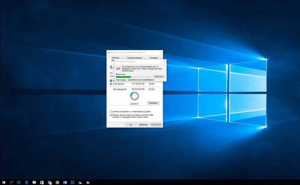 Windows 10 Datenträger säubern